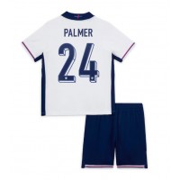 Anglicko Cole Palmer #24 Domáci Detský futbalový dres ME 2024 Krátky Rukáv (+ trenírky)